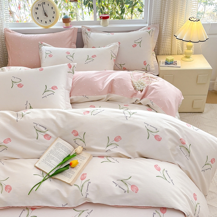 91家纺网 家纺一手货源 找家纺 元元被芯 2025新款40支13372全棉印花全棉四件套 昕动