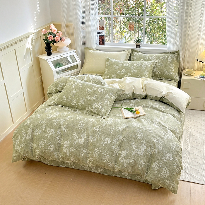 91家纺网 家纺一手货源 找家纺 元元被芯 2025新款40支13372全棉印花全棉被套 颂雅