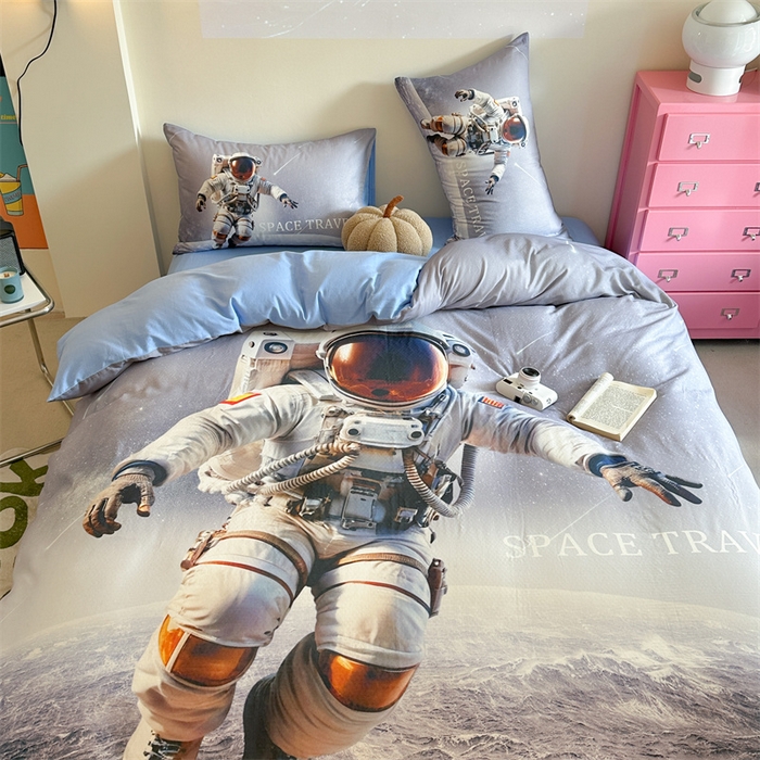 91家纺网 家纺一手货源 找家纺 馨语家居 2025新款全棉双层纱四件套 探索星球