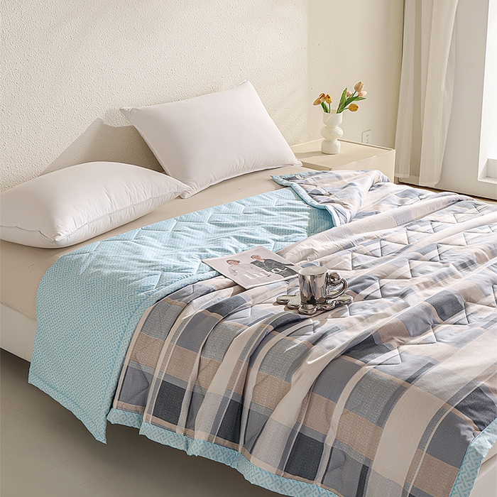 91家纺网 家纺一手货源 找家纺 元元被芯 2025新款亲肤舒适磨毛印花夏被被子被芯 时尚生活