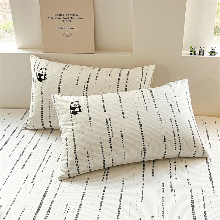 91家纺网 家纺一手货源 找家纺 笙意家纺2025新款全棉老粗布单品单床单 流星雨-灰