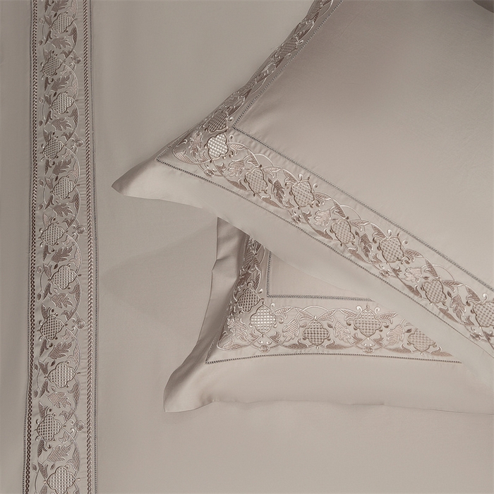 91家纺网 家纺一手货源 找家纺 高大尚婚庆馆 2025新款长绒棉四件套-简奢 简奢-卡其色