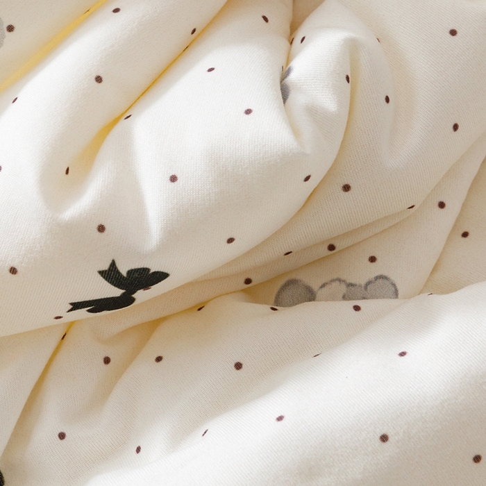 91家纺网 家纺一手货源 找家纺 优被业 2025新款A类牛奶丝针织棉夏被20%大豆(四周踩棉)软糯夏凉被空调被 波点狗