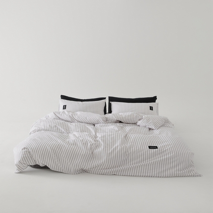 91家纺网 家纺一手货源 找家纺 （总）棉眠 棉眠2025黑川简约条纹系列