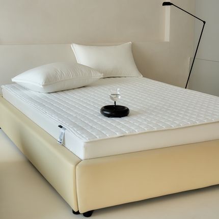 91家纺网 家纺一手货源 找家纺 三味舒屋 2025新款亲肤舒适眠云四季款薄床垫 保护垫-相思