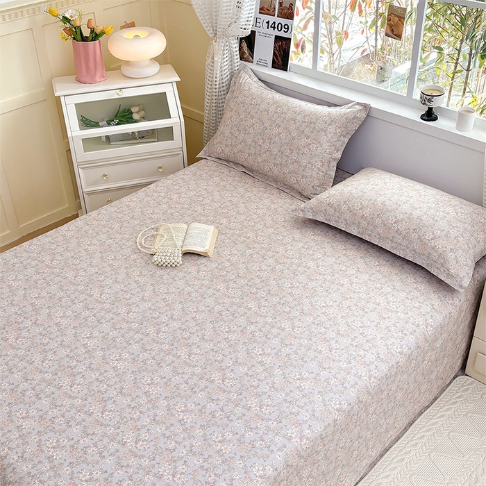 91家纺网 家纺一手货源 找家纺 元元被芯 2025新款40支13372全棉印花全棉床单 茉莉