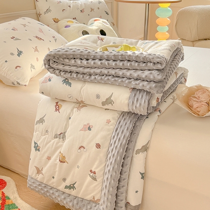 91家纺网 家纺一手货源 找家纺 （总）梦依依 2025新款40支全棉豆豆被大豆被夏被春秋被子被芯 加微信送买家秀