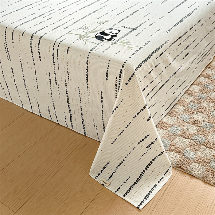 91家纺网 家纺一手货源 找家纺 笙意家纺2025新款全棉老粗布单品单床单 流星雨-灰