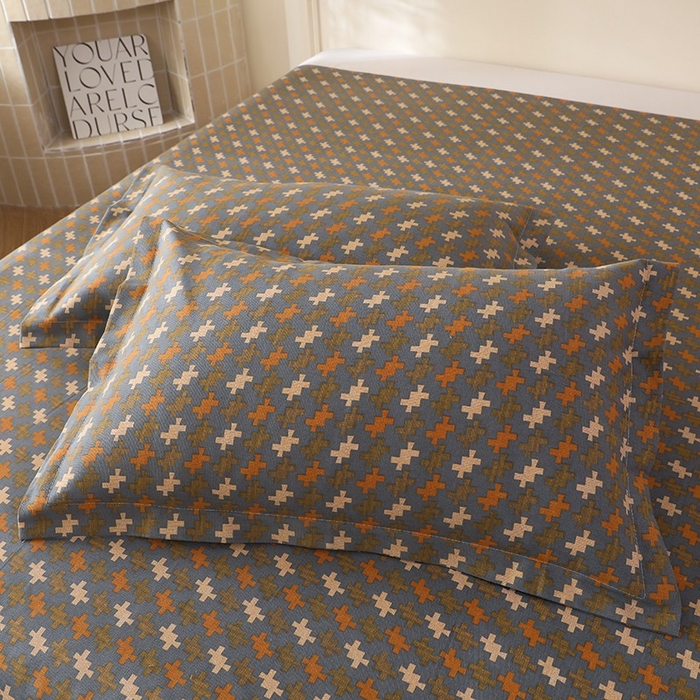 91家纺网 家纺一手货源 找家纺 幸嘉轩2025新款亲肤舒适床单三件套 摩尔比