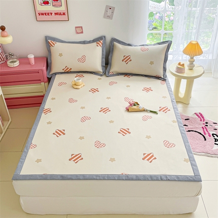 91家纺网 家纺一手货源 找家纺 （总）席佬大 2025新款卡通印花冰藤软席席子凉席