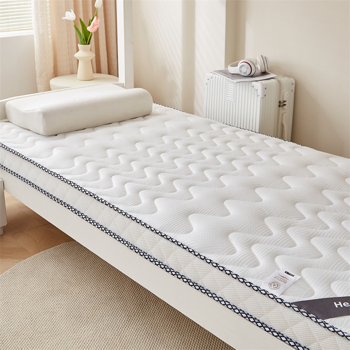 91家纺网 家纺一手货源 找家纺 艺博床垫 2025新款25D学生立体海绵床垫终版 曲线白