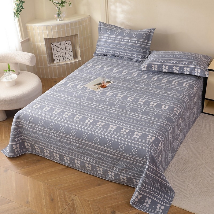 91家纺网 家纺一手货源 找家纺 幸嘉轩2025新款亲肤舒适床单三件套 草莓情