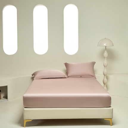 618家纺 2025新款60S100支兰精天丝单品-单床笠 天丝樱花粉