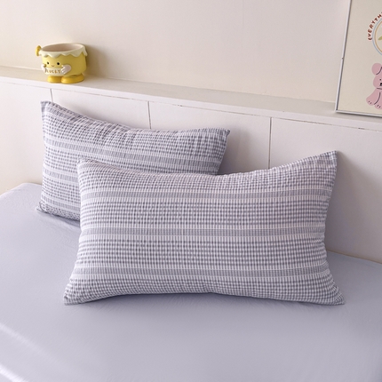 91家纺网 家纺一手货源 找家纺 （总）老K (原美阁） 2025新款亲肤舒适针织棉泡泡纱简单款单枕套