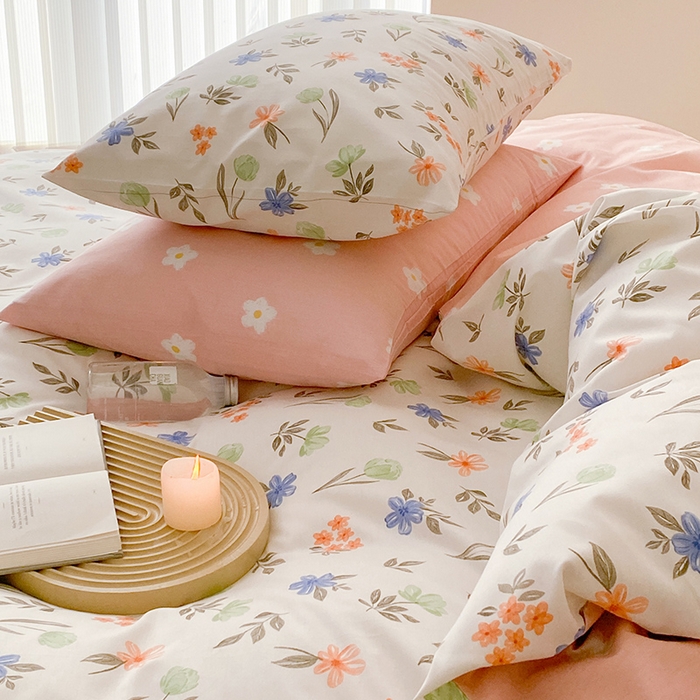 91家纺网 家纺一手货源 找家纺 慕希家纺 2025新款全棉13372印花四件套 白露