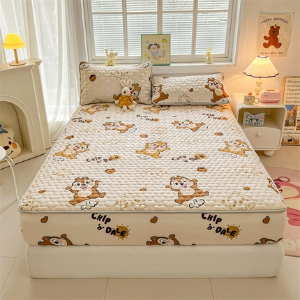 91家纺网 家纺一手货源 找家纺 （总）迪梦思家纺 2025新款A类正版授权卡通印花水洗棉夹棉学生床笠