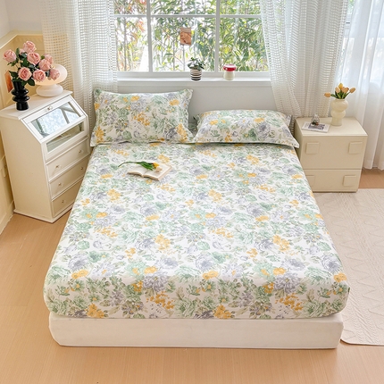 元元被芯 2025新款40支13372全棉印花全棉床笠 亦语