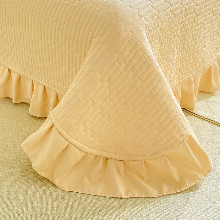 91家纺网 家纺一手货源 找家纺 梦莱斯 2025直播爆款公主风A类针织棉床盖四件套AA版被套 繁星点点