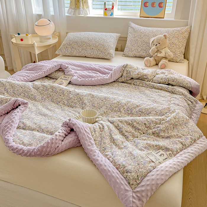 91家纺网 家纺一手货源 找家纺 梦依依 2025新款40支全棉豆豆被大豆被夏被春秋被子被芯 加微信送买家秀 沐光（米）