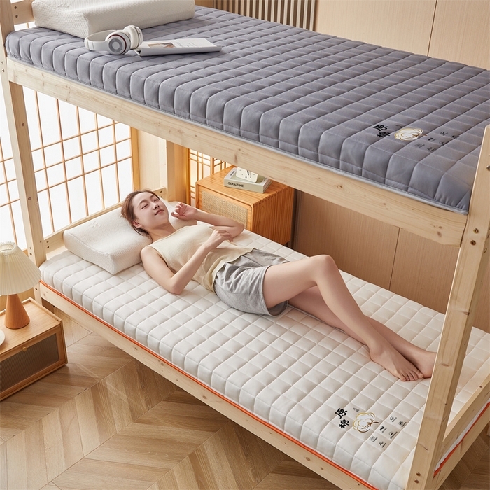 91家纺网 家纺一手货源 找家纺 艺博床垫 2025新款A类原棉棉花床垫--学生款 米白-厚度6cm