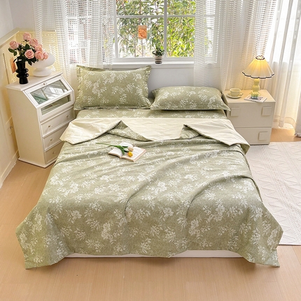 91家纺网 家纺一手货源 找家纺 元元被芯 2025新款40支13372全棉印花夏被四件套 颂雅