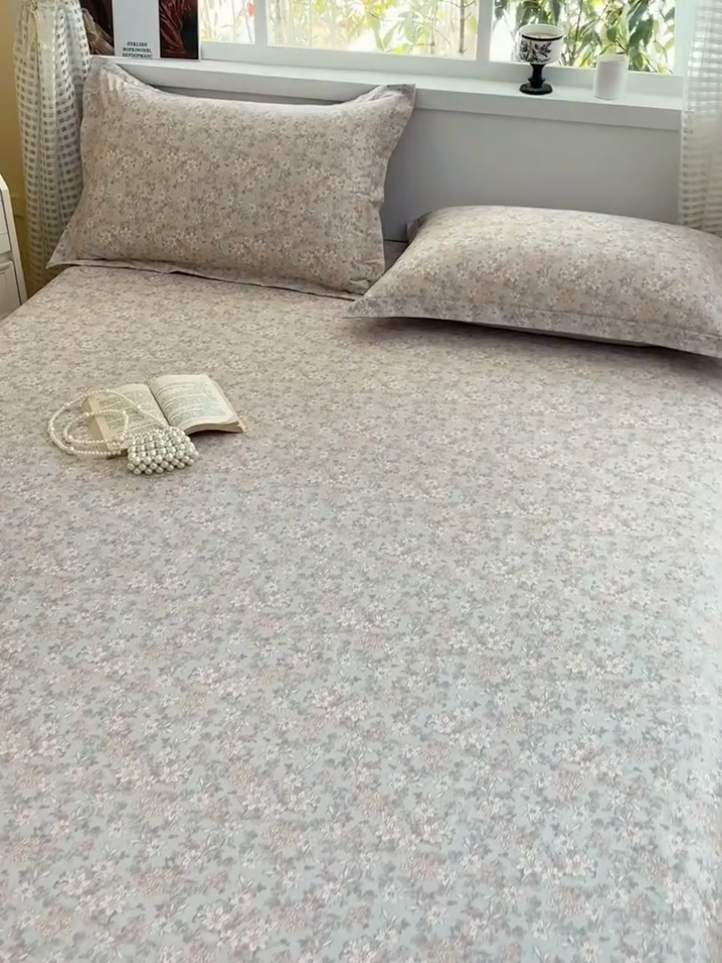 91家纺网 家纺一手货源 找家纺 元元被芯 2025新款40支13372全棉印花全棉床单 茉莉