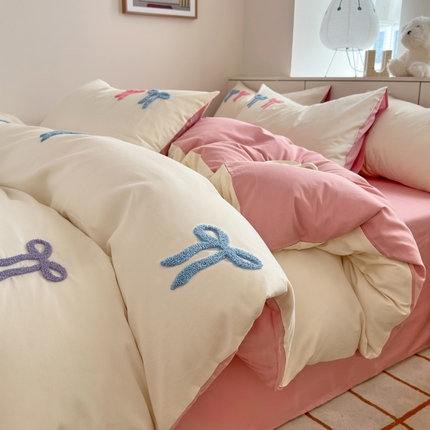 91家纺网 家纺一手货源 找家纺 （总）莱登卡奴 2025新款A类全棉13372毛巾绣四件套