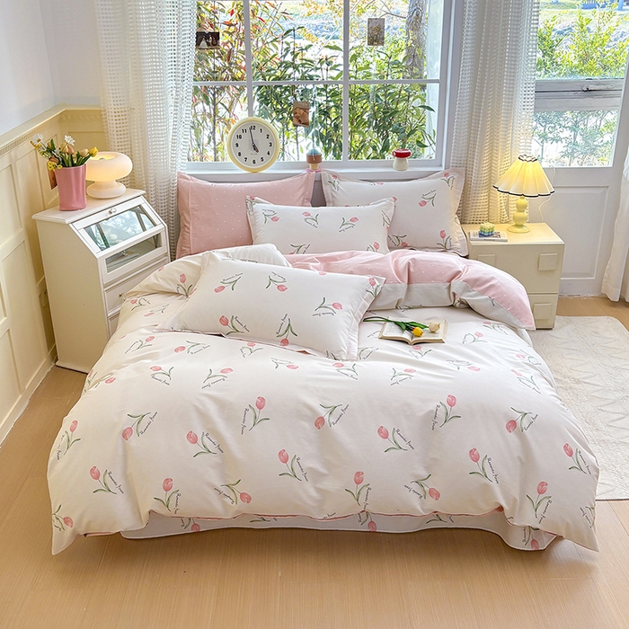 91家纺网 家纺一手货源 找家纺 元元被芯 2025新款40支13372全棉印花全棉四件套 昕动