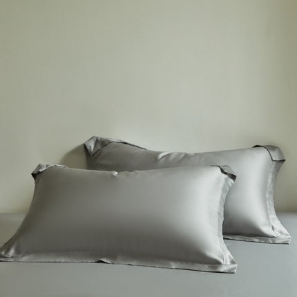 91家纺网 家纺一手货源 找家纺 618家纺 2025新款60S100支兰精天丝单品-枕套 天丝石墨绿