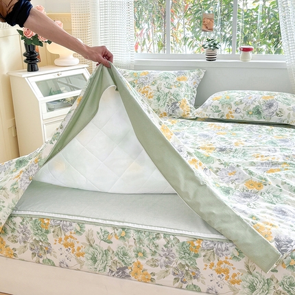 元元被芯 2025新款40支13372全棉印花全棉隐藏式夹棉被套 亦语