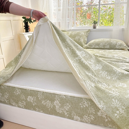 元元被芯 2025新款40支13372全棉印花全棉隐藏式夹棉被套 颂雅