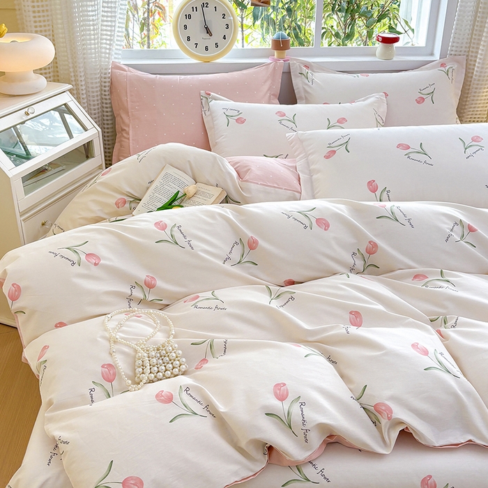 91家纺网 家纺一手货源 找家纺 元元被芯 2025新款40支13372全棉印花全棉四件套 昕动