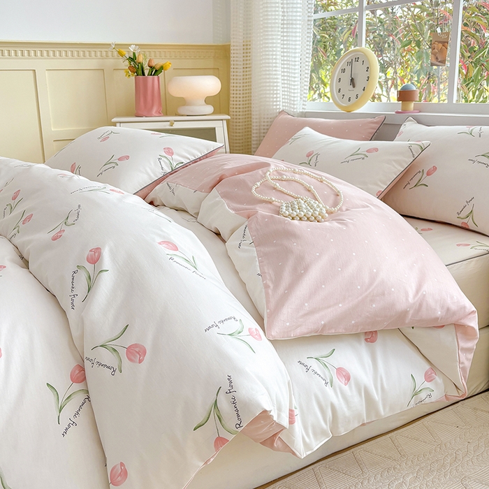 91家纺网 家纺一手货源 找家纺 元元被芯 2025新款40支13372全棉印花全棉隐藏式夹棉被套 昕动