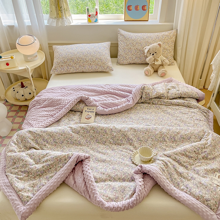 91家纺网 家纺一手货源 找家纺 梦依依 2025新款40支全棉豆豆被大豆被夏被春秋被子被芯 加微信送买家秀 沐光（米）