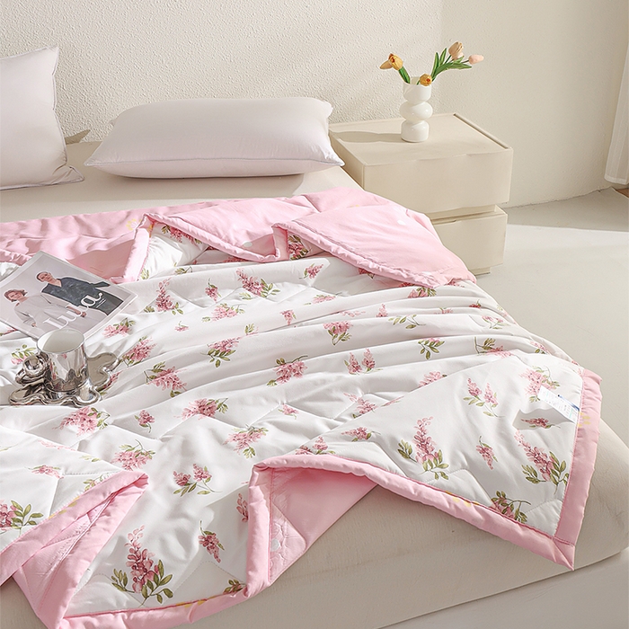 91家纺网 家纺一手货源 找家纺 元元被芯 2025新款亲肤舒适磨毛印花夏被被子被芯 盛夏