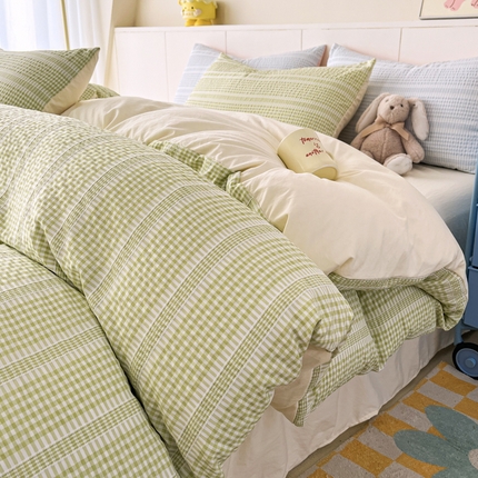 91家纺网 家纺一手货源 找家纺 （总）老K (原美阁） 2025新款亲肤舒适有氧针织棉亲肤四件套