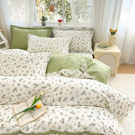 91家纺网 家纺一手货源 找家纺 （总）元元被芯 2025新款40支13372全棉印花全棉被套夹棉四件套