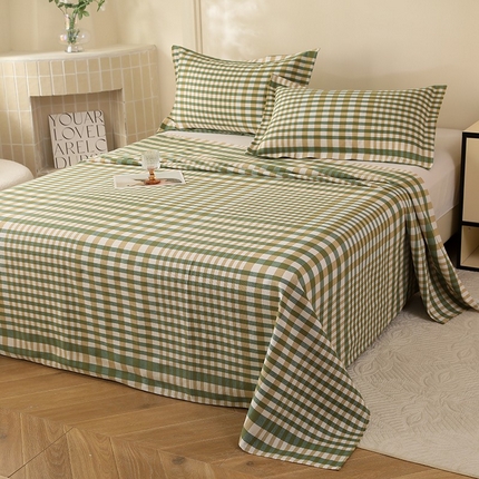 91家纺网 家纺一手货源 找家纺 幸嘉轩2025新款亲肤舒适床单三件套 时尚格梦