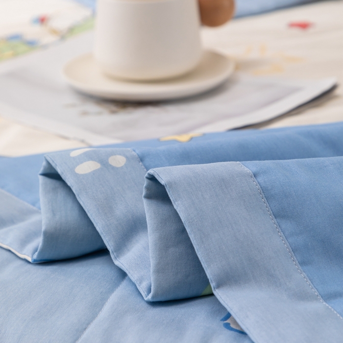 91家纺网 家纺一手货源 找家纺 鑫棉坊 2025新款A类全棉印花大豆纤维空调被大豆被 遨游太空