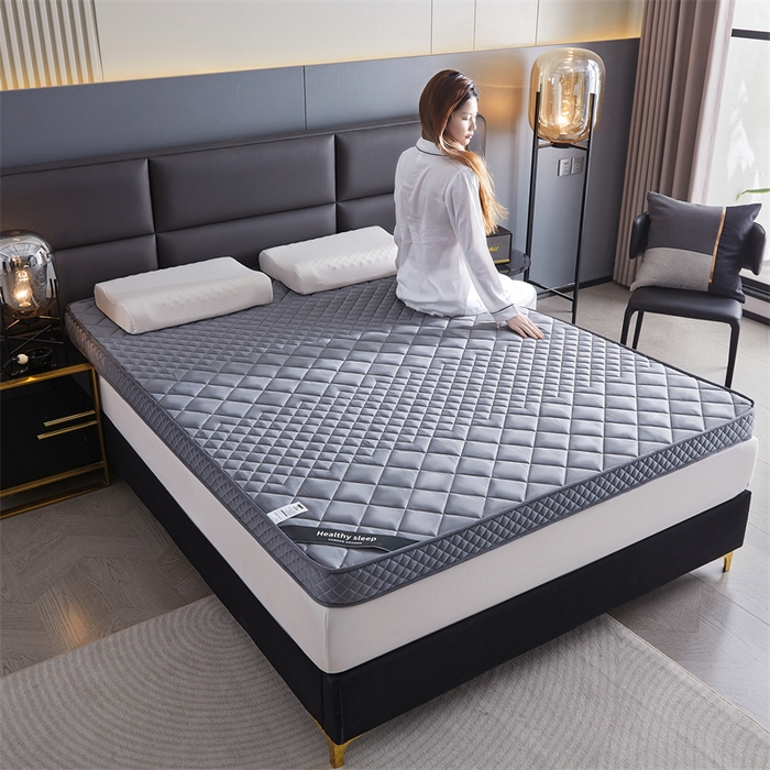 91家纺网 家纺一手货源 找家纺 艺博床垫 2025新款真丝椰棕床垫 高雅灰