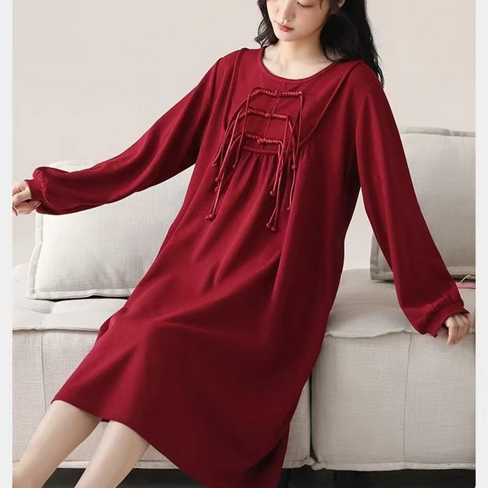 91家纺网 家纺一手货源 找家纺 （总）洛兰沙家居馆【只代发】【只代发】 拉架棉婚庆睡袍家居服