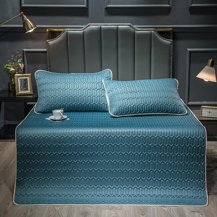 91家纺网 家纺一手货源 找家纺 （总）世纪绒品 2026新款凉感丝印花款乳胶凉席