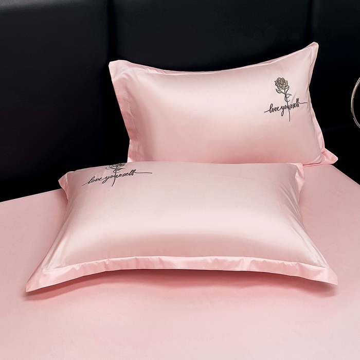 91家纺网 家纺一手货源 找家纺 （总）2025春夏新款春夏新品水洗天丝棉轻奢刺绣四件套-芸伊