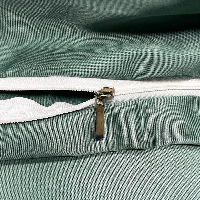 91家纺网 家纺一手货源 找家纺 2025春夏新款春夏新品水洗天丝棉轻奢刺绣四件套-芸伊 宝绿