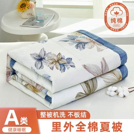 91家纺网 家纺一手货源 找家纺 （总）黛妮雅2025新款里外全棉印花棉花被纯棉单件夏被夏凉被空调被夏被四件套