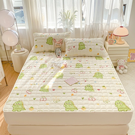 91家纺网 家纺一手货源 找家纺 （总）鸣升家纺 2025新款全棉印花床垫