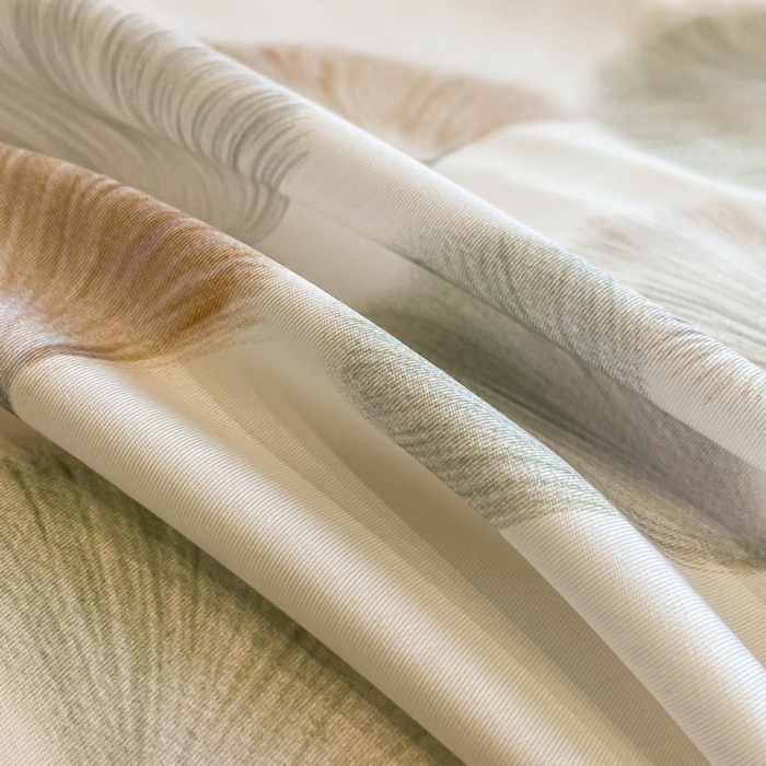 91家纺网 家纺一手货源 找家纺 2025春夏新款简奢款嵌绳莱赛尔数码印花夏被四件套单夏被床笠床单款 林间蜜杏