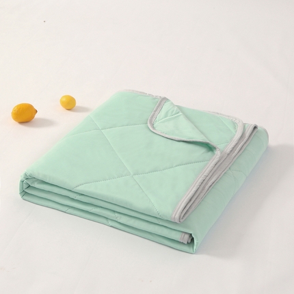 91家纺网 家纺一手货源 找家纺 （总）薇玛仕 2025新款超声波带氨凉感丝纯色瓜瓜凉感夏被空调被