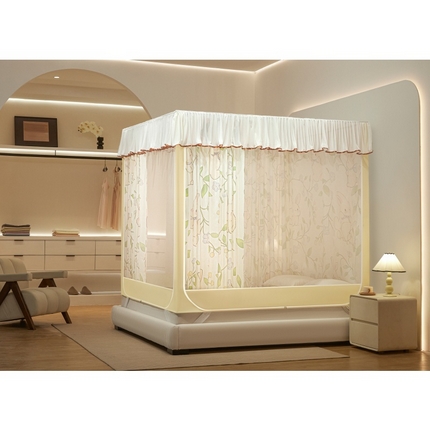 91家纺网 家纺一手货源 找家纺 卓尔居2025新款成人坐床帘系列-曲奇小熊烤漆支架 淘气熊