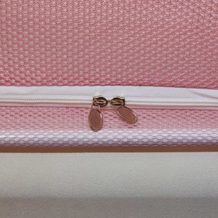 91家纺网 家纺一手货源 找家纺 卓尔居2025新款A类防蚊绗绣编织防摔坐床蚊帐 夏至-粉